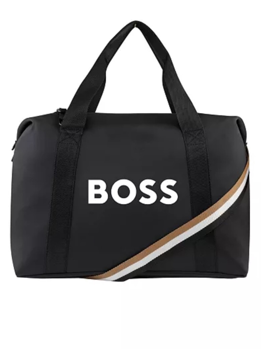 Authentic Boss Black Travel Weekend Bag / Duffel Bag